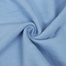 Ткань Футер 3-х нитка, Петля, цвет Светло-Голубой (на отрез)  в Тольятти