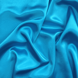 *Ткань Атлас-сатин, цвет Голубой (на отрез)  в Тольятти