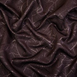 Ткань Блэкаут для штор &quot;Ледовое тиснение цвет Темно-Коричневый&quot; (на отрез)  в Тольятти