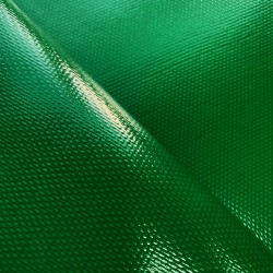 Ткань ПВХ 600 гр/м2 плотная, Зелёный (Ширина 150см), на отрез  в Тольятти