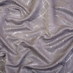 Ткань Блэкаут для штор светозатемняющая 75% &quot;Ледовое тиснение  Серый&quot;   в Тольятти