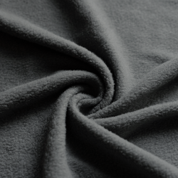 Ткань Флис Односторонний 130 гр/м2, цвет Серый (на отрез)  в Тольятти