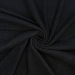 Ткань Флис Односторонний 130 гр/м2, цвет Черный (на отрез)  в Тольятти