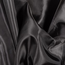 Ткань подкладочная Таффета 190Т, цвет Черный (на отрез)  в Тольятти