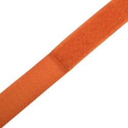 Контактная лента 25мм цвет Оранжевый (велькро-липучка, на отрез)  в Тольятти