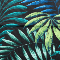 Интерьерная ткань Дак (DUCK), принт &quot;Тропические листья&quot; (на отрез)  в Тольятти