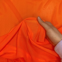Трикотажная Сетка 75 г/м2, цвет Оранжевый (на отрез)  в Тольятти