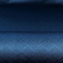 Ткань Блэкаут для штор светозатемняющая 100% &quot;Орнамент Синий&quot; (на отрез)  в Тольятти